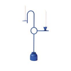 Cappellini Bougeoirs, Photophores | Chandelier Blue Large Metal Bleu / L 30 X H 56 Cm - Dariel Studio, 2017 - Cappellini