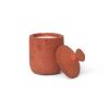 Ferm Living Bougeoirs, Photophores | Bougie Parfumee Ura Ceramique Rouge / Senteur Citronnelle - Gres - Ferm Living