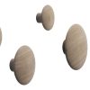 Muuto Portemanteaux Et Pateres | Patere The Dots Wood Bois Naturel / Set De 5 - Lars Tornoe, 2007 - Muuto