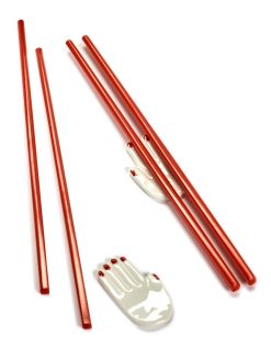 Serax Couverts | Pose-Baguettes Mains Ceramique / Set De 2 (Baguettes Japonaises Incluses) - Serax