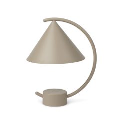 Ferm Living Lampes Sans Fil | Lampe Sans Fil Rechargeable Meridian Led Metal Beige / H 26 Cm - Ferm Living