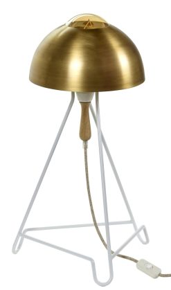 Serax Lampes De Table | Lampe De Table Studio Simple Blanc Or Metal - Serax