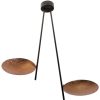 Catellani & Smith Suspensions | Suspension Lederam C2 Metal Noir Cuivre / Led - H 43 Cm - Catellani & Smith