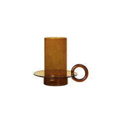 Ferm Living Decorations De Noel | Photophore Luce Verre Orange / O 17 X H 14 Cm - Ferm Living