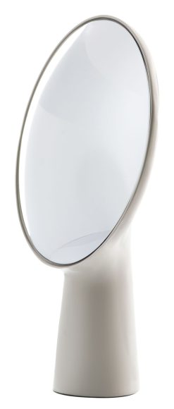 Moustache Miroirs | Miroir A Poser Cyclope Ceramique Blanc / H 46,5 Cm - Moustache