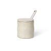 Ferm Living Boites Et Conservation | Pot Flow Ceramique Blanc / Avec Cuillere - Ferm Living