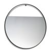 Northern Miroirs | Miroir Mural Peek Large Metal Noir / Rond - O 75 Cm - Northern