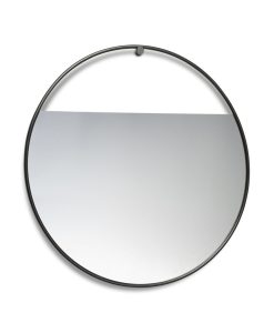 Northern Miroirs | Miroir Mural Peek Large Metal Noir / Rond - O 75 Cm - Northern