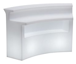 Slide Mobilier Et Objets Lumineux | Bar Lumineux Break Bar Plastique Blanc / L 175 Cm - Slide