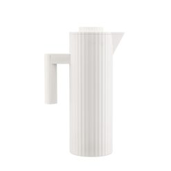 Alessi Gourdes Et Thermos | Pichet Isotherme Plisse Plastique Blanc / 1 L - Resine Thermoplastique - Alessi