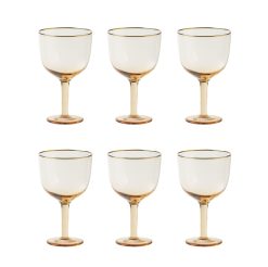 Bitossi Home Verres | Verre A Vin Deco Verre Rose / Set De 6 - H 13,3 Cm - Bitossi Home