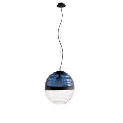 Cappellini Suspensions | Suspension Cord Large Verre Bleu / O 40 Cm - Cappellini