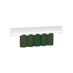 Matiu00e8re Grise Lampes De Table | Lampe De Table Multitude 5 Metal Verre Vert / L 53 X H 19 Cm - Matiere Grise