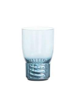 Kartell Verres | Verre Trama Medium Plastique Bleu / H 13 Cm - Kartell