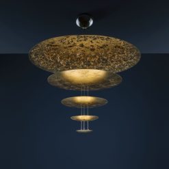 Catellani & Smith Suspensions | Suspension Macchina Della Luce D Metal / Led - O 120 X H 145 Cm - 5 Disques - Catellani & Smith