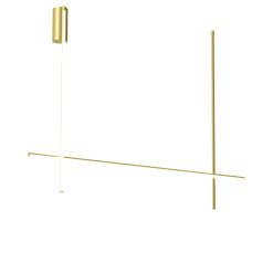 Flos Plafonniers | Plafonnier Coordinates C2 Or Metal Led / L 176 X H 137 Cm - Flos