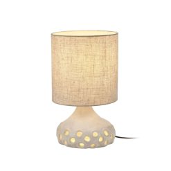 Serax Lampes De Table | Lampe De Table Oya 01 Tissu Ceramique / Gres & Tissu - O 25 X H 42 Cm - Serax