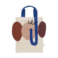 Ferm Living Kids | Tote Bag Elephant Tissu Multicolore / Coton Organique - L 28 X H 34 Cm - Ferm Living