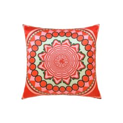 POPUS EDITIONS Coussins | Coussin Latice Tissu Orange / 45 X 45 Cm - Satin - Popus Editions