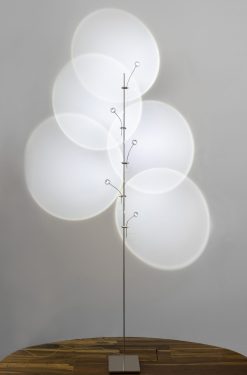 Catellani & Smith Led | Lampadaire Wa Wa Metal Argent / Led - H 190 Cm - Catellani & Smith