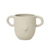 Ferm Living Pots Et Plantes | Pot De Fleurs Mus Large Ceramique Beige / Gres - H 12 Cm - Ferm Living