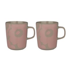 Marimekko Tasses Et Mugs | Mug Unikko Ceramique Rose / 25 Cl - Set De 2 - Marimekko