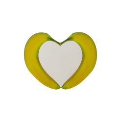 Seletti Miroirs | Miroir Mural Love Banana Verre Jaune / L 64 X H 50 Cm - Seletti