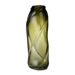 Ferm Living Vases | Vase Water Swirl Verre Vert / H 47 Cm - Souffle Bouche - Ferm Living