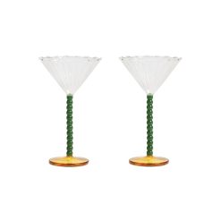 & klevering Verres | Coupe A Champagne Bold Verre Multicolore / Set De 2 - 15 Cl - & Klevering