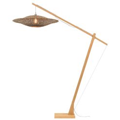 GOOD&MOJO Lampadaires | Lampadaire Bali Large Bois Naturel / Bambou - H 218 - O 87 Cm - Good&Mojo