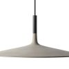 Foscarini Suspensions | Suspension Aplomb Large Pierre Gris / Led - Ciment - O 45 X H 20 Cm - Foscarini