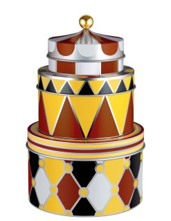 Alessi Boites Et Conservation | Boite Circus Metal Multicolore / Set De 3 - Alessi