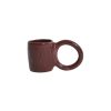 Petite Friture Tasses Et Mugs | Tasse A Cafe Donut Medium Ceramique Rouge / O 8 X H 9 Cm - Petite Friture