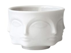 Jonathan Adler Bougeoirs, Photophores | Photophore Votive Ceramique Blanc / Coupelle - Jonathan Adler