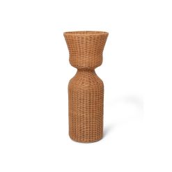 Ferm Living Pots Et Plantes | Cache-Pot Agnes Haut Fibre Vegetale / Rotin - O 36.8 X H 90 Cm - Ferm Living