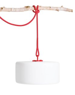 Fatboy Suspensions | Lampe Exterieur Sans Fil Rechargeable Thierry Le Swinger Led Plastique / Inclus : Cable De Suspension + Pied A Planter En Bois - Fatboy