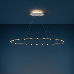 Catellani & Smith Suspensions | Suspension Petites Lentilles Or Metal / Led - 120 X 60 Cm - Catellani & Smith