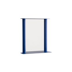 raawii Miroirs | Miroir Mural Pipeline Small Metal Bleu / L 56 X H 60.6 Cm - Raawii