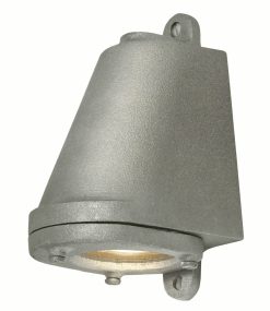 Original BTC Luminaires De Salle De Bains | Applique D'Exterieur Mast Light Led Gris Argent Metal / H 14 Cm - Original Btc