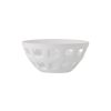 Bloomingville Corbeilles, Centres De Table | Corbeille Foligno Ceramique Blanc / O 26 X H 12 Cm - Bloomingville