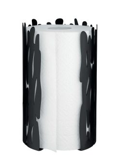 Alessi Nettoyage Et Rangement | Porte-Rouleau Essuie-Tout Barkroll Metal Noir - Alessi