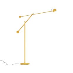 Artemide Lampadaires | Lampadaire Ixa Led Metal Jaune / Orientable - Artemide