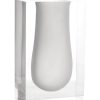 Jonathan Adler Vases | Vase Bel Air Mega Scoop Plastique Blanc / Rectangle H 33 Cm - Jonathan Adler