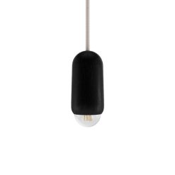 Hartu00f4 Suspensions | Suspension Luce Small Bois Noir / Chene - O 6 X H 14 Cm - Harto