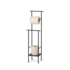 Ferm Living Accessoires Salle De Bain | Support Papier Toilette Dora Metal Noir / Metal - Ferm Living