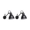 DCW Éditions Luminaires De Salle De Bains | Pack Promo Metal Noir / Set 2 Appliques Salle De Bains N°104 Bath - Dcw Editions