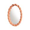 & klevering Miroirs | Miroir Mural Braid Rose / Ovale - Polyresine / L 26 X H 35 Cm - & Klevering