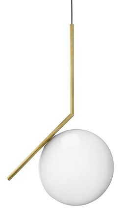 Flos Suspensions | Suspension Ic S2 Verre Metal / H 72 Cm - Michael Anastassiades, 2014 - Flos