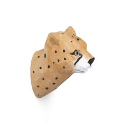 Ferm Living Portemanteaux Et Pateres | Patere Animal Bois Multicolore / Guepard - Sculpte Main - Ferm Living