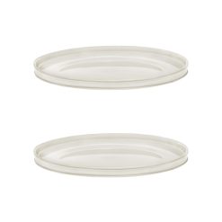 Serax Assiettes | Assiette Dune Ceramique Blanc / By Kelly Wearstle - Set De 2 - O 28 Cm - Serax